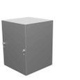 Milbank 686-SC1-NK-NP 8x6x6 Screw Cover Type 1 UL Listed Steel No Knockouts No Paint Cover With Teardrop Slots Mounting Holes In Back