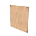Milbank A-24P24W Back Panel Non UL Listed 24X24 Hinge And Screw Cover No Paint Wood Hole Pattern