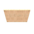Milbank A-24P24W Back Panel Non UL Listed 24X24 Hinge And Screw Cover No Paint Wood Hole Pattern