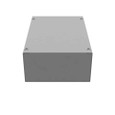 Milbank 8124-SC1-NK 12x4X8 Screw Cover Type 1 UL Listed Steel No Knockouts ANSI 61 Gray Cover With Teardrop Slots Mounting Holes In Back
