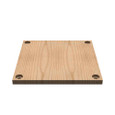 Milbank A-16P16W Back Panel Non UL Listed 16x16 Hinge And Screw Cover No Paint Wood Hole Pattern