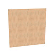 Milbank A-48P48W Back Panel Non UL Listed 48x48 Hinge And Screw Cover No Paint Wood Hole Pattern