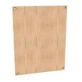Milbank A-30P24W Back Panel Non UL Listed 30x24 Hinge And Screw Cover No Paint Wood Hole Pattern