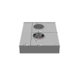 Milbank U2862-X-HSP 4 Terminal Ringless Large Closing Plate 2 Position 2-200 Ampere Main Breaker Provision Stainless Steel Hasp