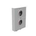 Milbank U2862-X-HSP 4 Terminal Ringless Large Closing Plate 2 Position 2-200 Ampere Main Breaker Provision Stainless Steel Hasp
