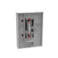 Milbank U2862-X-HSP 4 Terminal Ringless Large Closing Plate 2 Position 2-200 Ampere Main Breaker Provision Stainless Steel Hasp
