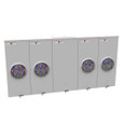 Milbank U2734-XT-HSP 7 Terminal Ringless 2 Large Closing Plates Lever Bypass 4 Position Stainless Steel Hasp
