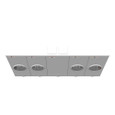 Milbank U2734-XT-HSP 7 Terminal Ringless 2 Large Closing Plates Lever Bypass 4 Position Stainless Steel Hasp