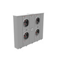 Milbank U2864-X-KK-PED-CECHA 4 Terminal Ringless Large Closing Plate Horn Bypass 4 Position 4-200 Ampere Main Breaker Provision Pedestal Mount Provision Vertical Commonwealth Edison Chicago Housing Authority