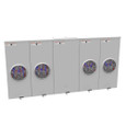 Milbank U2734-XT-PED 7 Terminal Ringless 2 Large Closing Plates Lever Bypass 4 Position Pedestal Mount Provision