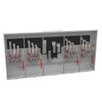 Milbank U2734-XT-PED 7 Terminal Ringless 2 Large Closing Plates Lever Bypass 4 Position Pedestal Mount Provision
