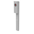 Milbank MPRV-100-MBLC-80 4 Terminal Ring Type Plain Top 1-100 Ampere Main Breaker 8 Branch Circuit Single Pedestal Direct Bury
