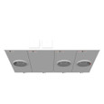 Milbank U2873-XT-HSP 5 Terminal Ringless 2 Large Closing Plates Lever Bypass 3 Position Stainless Steel Hasp