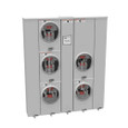 Milbank U2855-X-HSP 4 Terminal Ringless Large Closing Plate 5 Position 5-125 Ampere Main Breaker Provision Stainless Steel Hasp