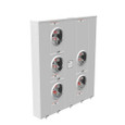 Milbank U2865-X-KK-PED-CECHA 4 Terminal Ringless Large Closing Plate Horn Bypass 5 Position 5-200 Ampere Main Breaker Provision Pedestal Mount Provision Vertical Commonwealth Edison Chicago Housing Authority