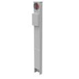 Milbank MPAP-100-78 4 Terminal Ring Type Plain Top 1-100 Ampere Main Breaker Single Pedestal Direct Bury Parallel Wired Large Frame Breaker