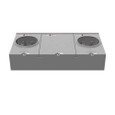Milbank U1252-X-5T-K1 5 Terminal Ringless Large Closing Plate 2 Position Single Connector 4-600kcmil