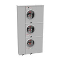 Milbank U2863-X-KK-K1-PED 4 Terminal Ringless Large Closing Plate Horn Bypass 3 Position 3-200 Ampere Main Breaker Provision Pedestal Mount Provision