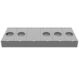 Milbank U2875-XT-HSP 5 Terminal Ringless 2 Large Closing Plates Lever Bypass 5 Position Stainless Steel Hasp