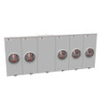 Milbank U2875-XT-HSP 5 Terminal Ringless 2 Large Closing Plates Lever Bypass 5 Position Stainless Steel Hasp
