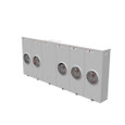 Milbank U2875-XT-HSP 5 Terminal Ringless 2 Large Closing Plates Lever Bypass 5 Position Stainless Steel Hasp