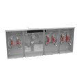 Milbank U1253-X-QG-KK-K3 4 Terminal Ringless Large Closing Plate Quadplex Ground Horn Bypass 3 Position Single Connector 4-600kcmil