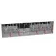 Milbank U2755-X-5T9 5 Terminal Ringless Large Closing Plate Lever Bypass 5 Position 5th Terminal 9 Oclock Position