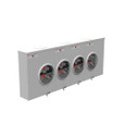 Milbank U3494-XL-HSP 4 Terminal Ringless Small Closing Plate 4 Position Stainless Steel Hasp