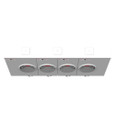 Milbank U3494-XL-HSP 4 Terminal Ringless Small Closing Plate 4 Position Stainless Steel Hasp