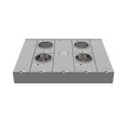 Milbank U2864-X-KK 4 Terminal Ringless Large Closing Plate Horn Bypass 4 Position 4-200 Ampere Main Breaker Provision