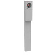 Milbank U5136-O-200S-ALT 4 Terminal Ringless Plain Top Horn Bypass 1-200 Ampere Main Breaker Single Pedestal Direct Bury Alliant Energy