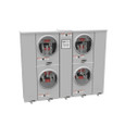 Milbank U2854-X-HSP 4 Terminal Ringless Large Closing Plate 4 Position 4-125 Ampere Main Breaker Provision Stainless Steel Hasp