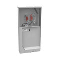 Milbank U5168-XTL-100-KK-BLG 4 Terminal Ringless 2 Small Closing Plates 1-100 Ampere Main Breaker 10 Branch Circuit Horn Bypass 7-8 In Barrel Lock With Bracket Provision