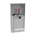 Milbank U5168-XTL-200-KK-BL 4 Terminal Ringless 2 Small Closing Plates 1-200 Ampere Main Breaker 8 Branch Circuit Horn Bypass 9-16 In Barrel Lock With Bracket Provision