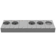 Milbank U3765-XL 4 Terminal Ring Type Small Closing Plate Lever Bypass 5 Position