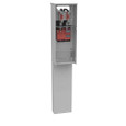 Milbank U5138-O 4 Terminal Ringless Plain Top Horn Bypass 1-main Breaker Provision Single Pedestal Pad Mount
