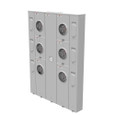 Milbank U4376-XT-5T9 5 Terminal Ringless 2 Large Closing Plate Lever Bypass 6 Position 6-200 Ampere Main Breaker Provision 5th Terminal 9 Oclock Position