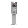 Milbank U5139-O-200S 4 Terminal Ring Type Plain Top Horn Bypass 2-200 Ampere Main Breaker Double Pedestal Pad Mount