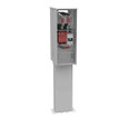 Milbank U5139-O-200S 4 Terminal Ring Type Plain Top Horn Bypass 2-200 Ampere Main Breaker Double Pedestal Pad Mount