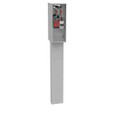 Milbank U5241-O-200P 4 Terminal Ring Type Plain Top 2-200 Ampere Main Breaker Double Pedestal Direct Bury Parallel Wired
