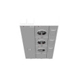 Milbank U4303-X-LIS 5 Terminal Ringless Large Closing Plate Lever Bypass 3 Position 3-200 Ampere Main Breaker Provision Long Island Lighting Company