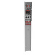 Milbank U5300-O-75GB 4 Terminal Ring Type Plain Top 1450 TT30 520GB Single Pedestal Direct Bury