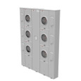 Milbank U4306-X-LIS 5 Terminal Ringless Large Closing Plate Lever Bypass 6 Position 6-200 Ampere Main Breaker Provision Long Island Lighting Company