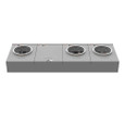Milbank U5713-XL-5T-K3-BLG 5 Terminal Ring Type Small Closing Plate 3 Position Single Connector 4-600kcmil 7-8 In Barrel Lock Ground With Bracket Provision