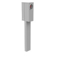 Milbank U5137-O-200S-ALT 4 Terminal Ringless Plain Top Horn Bypass 2-200 Ampere Main Breaker Double Pedestal Direct Bury Alliant Energy