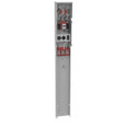 Milbank U5301-O-75 4 Terminal Ringless Plain Top 1450 TT30 520GR Single Pedestal Direct Bury
