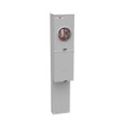 Milbank U4322-O-BL 4 Terminal Ringless Plain Top Lever Bypass 9-16 In Barrel Lock With Bracket Provision Single Pedestal Direct Bury