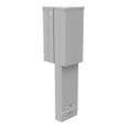 Milbank U5230-XL-75 Unmetered Small Closing Plate 1450 TT30 520GR Double Pedestal Pad Mount