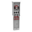 Milbank U5230-XL-75 Unmetered Small Closing Plate 1450 TT30 520GR Double Pedestal Pad Mount