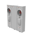 Milbank U5882-X-KK-K1-PED 4 Terminal Ringless Large Closing Plate Horn Bypass 2 Position 2-200 Ampere Main Breaker Provision Single Connector 6-350kcmil Pedestal Mount Provision 22k Ampere Interrupting Capacity
